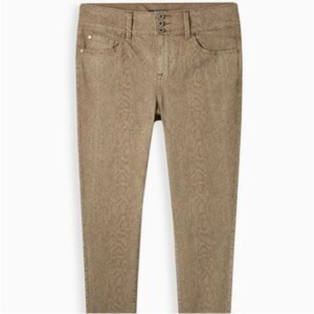 Tan Snakeskin Leggings